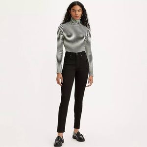 Levi’s 721 high rise skinny jeans black
